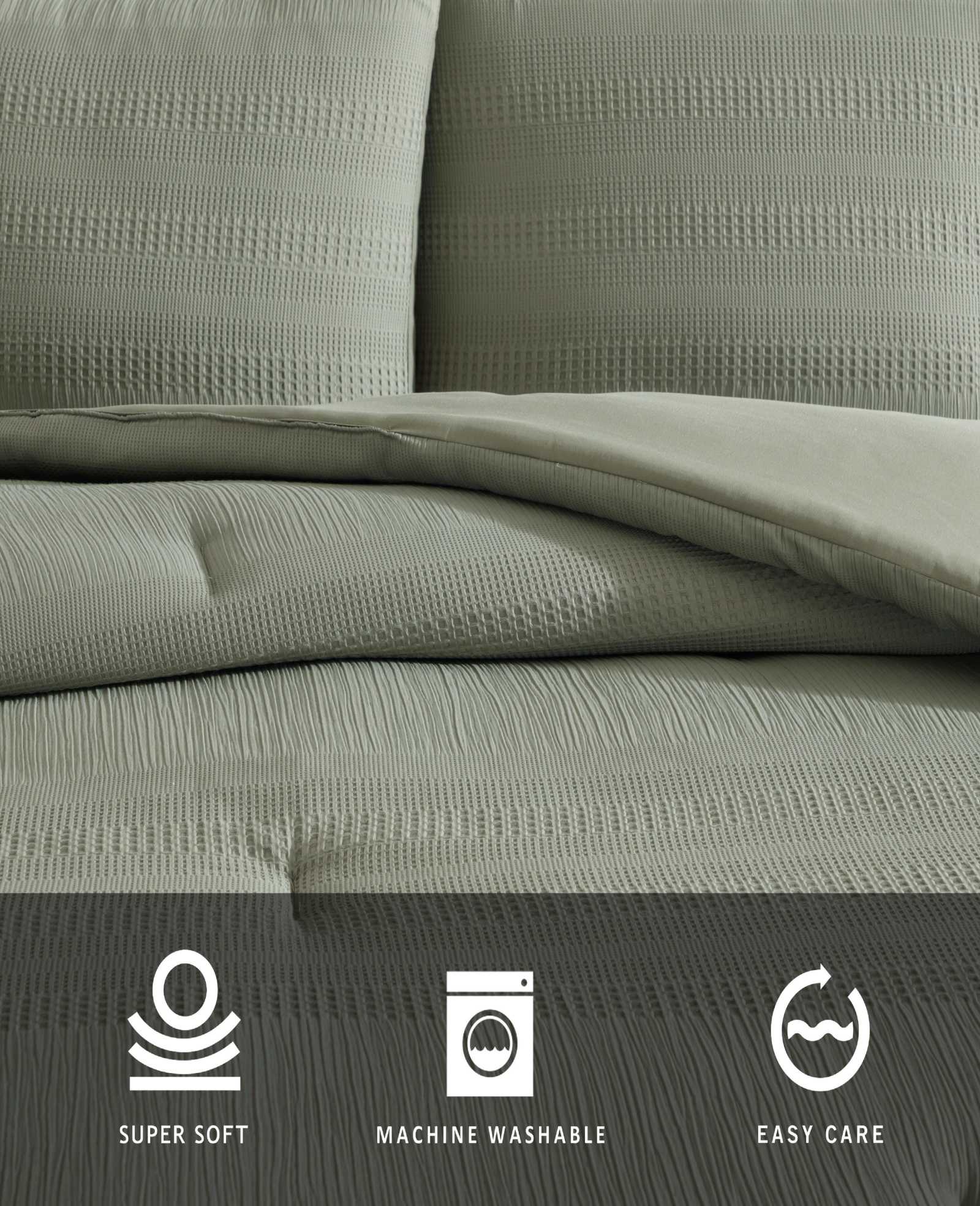 Variegated Waffle Comforter Set - Image 5