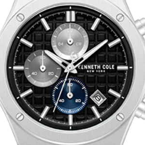 Dress Sport Chronograph Black Dial Stainless Steel Bracelet Watch - Image 6
