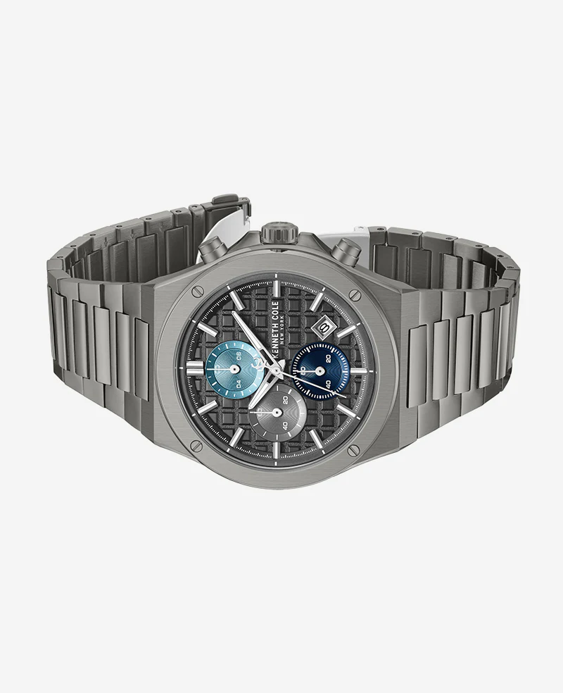 Dress Sport Chronograph Multi Tone Dial Stainless Steel Bracelet Watch - Image 5