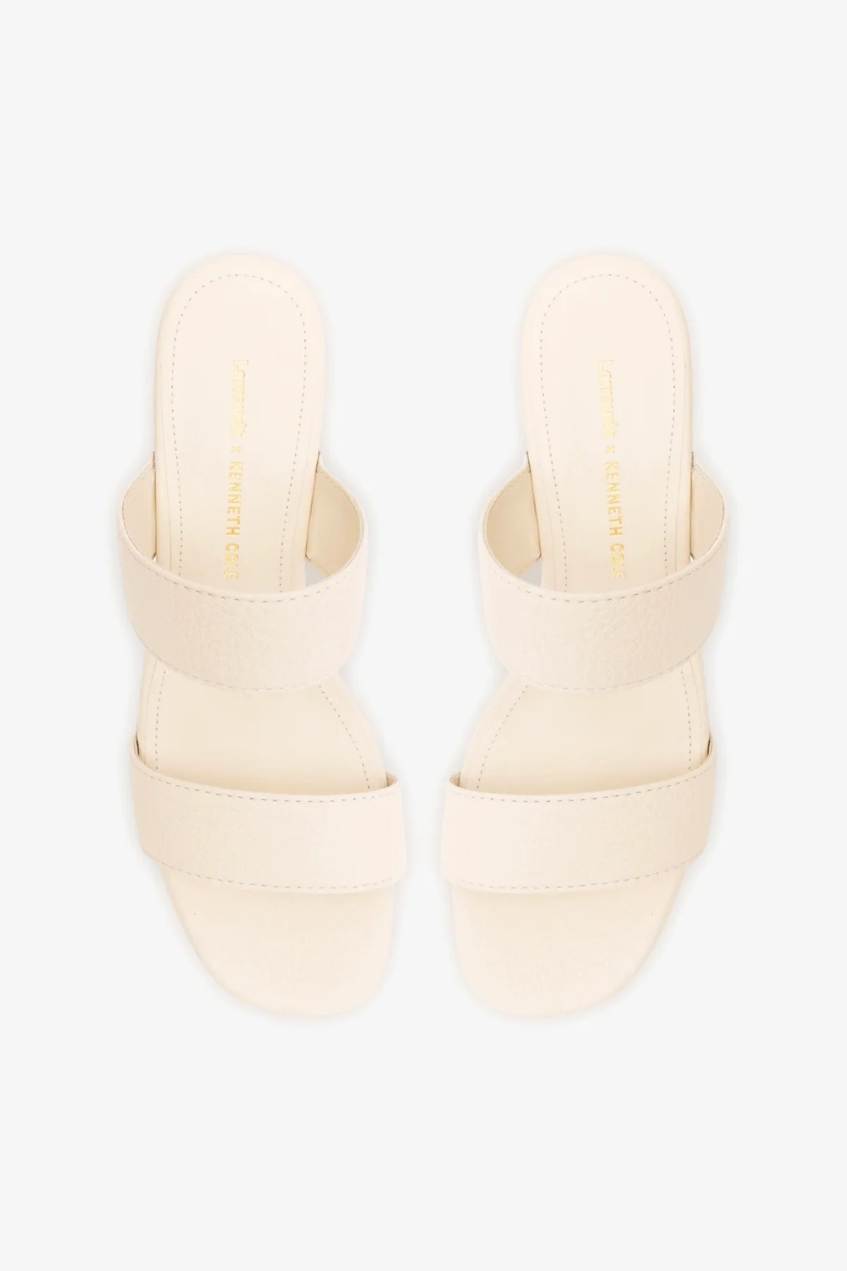 Larroudé x Kenneth Cole: Sandal Ivory Leather - Image 7