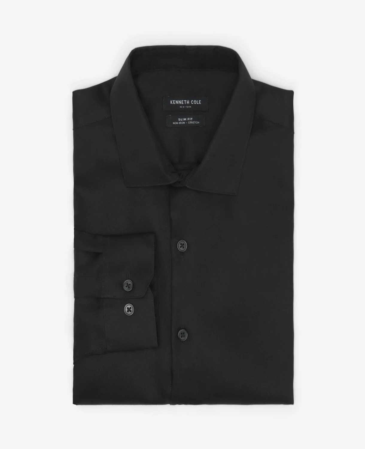 Slim-Fit Button-Down Stretch Dress Shirt with TEK FIT - Image 6