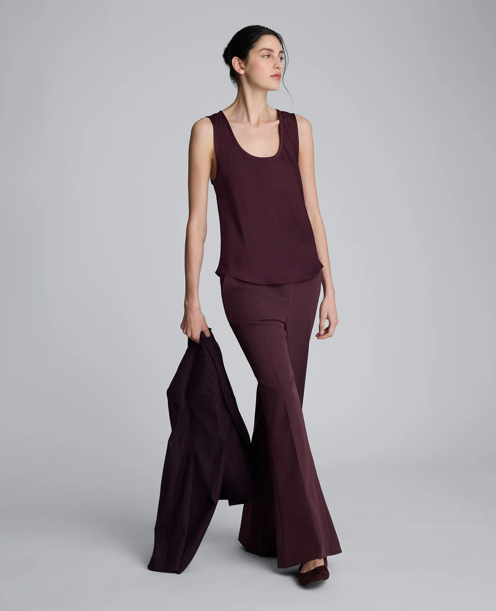 Luxe Twill Flare Leg Pant - Image 3