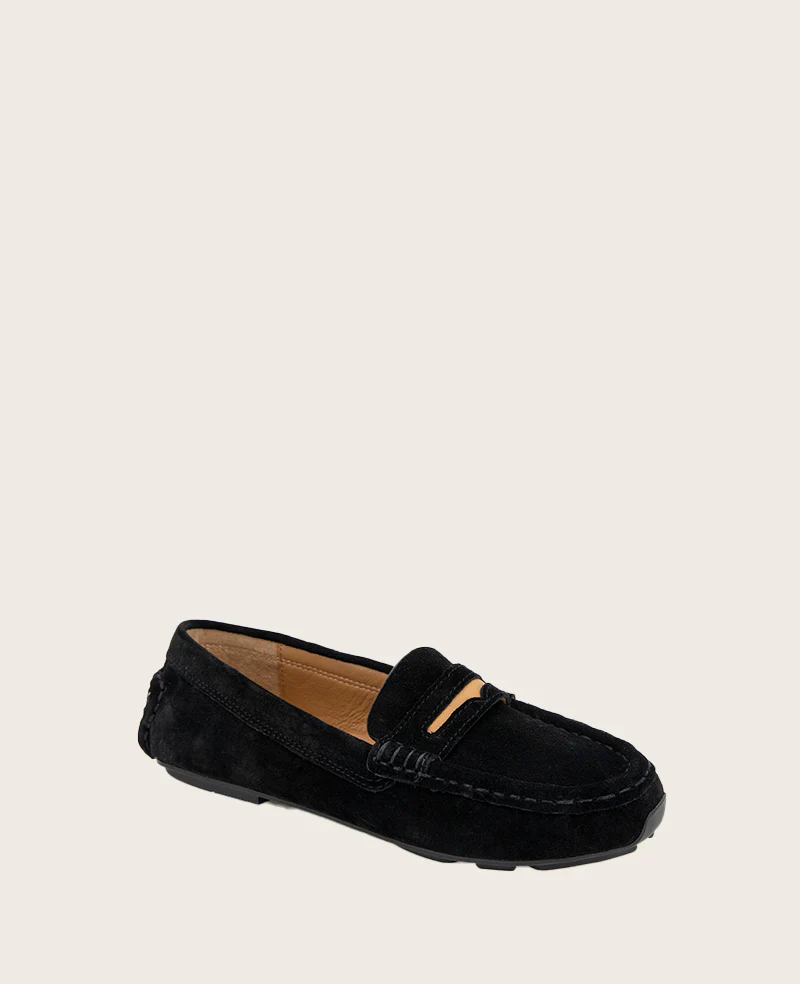 GENTLE SOULS - Madison Suede Tailored Flat - Image 5