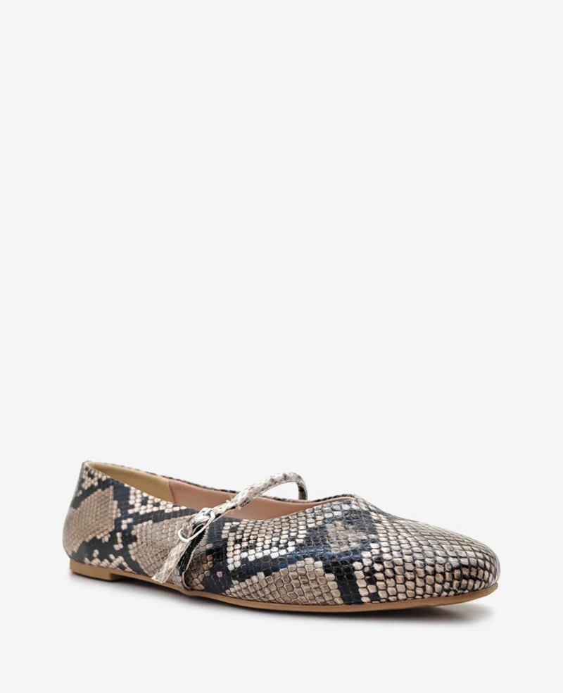 Magnolia Snakeskin Leather Ballet Flat - Image 6