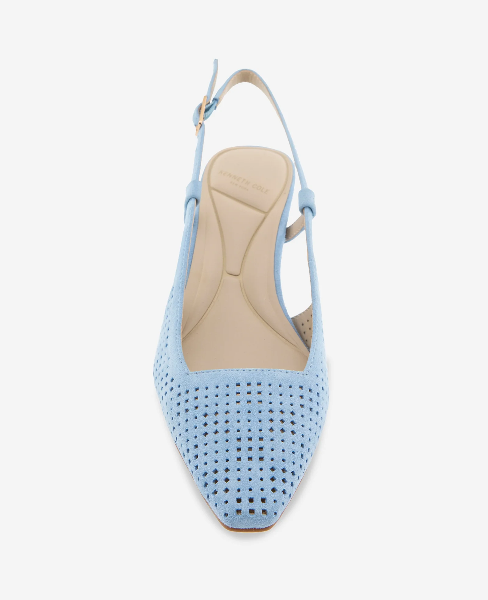 Marbella Perforated Suede Slingback Heel - Image 3