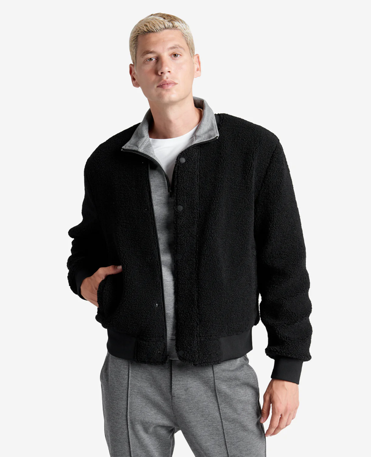 Reversible Sherpa Bomber Jacket - Image 4