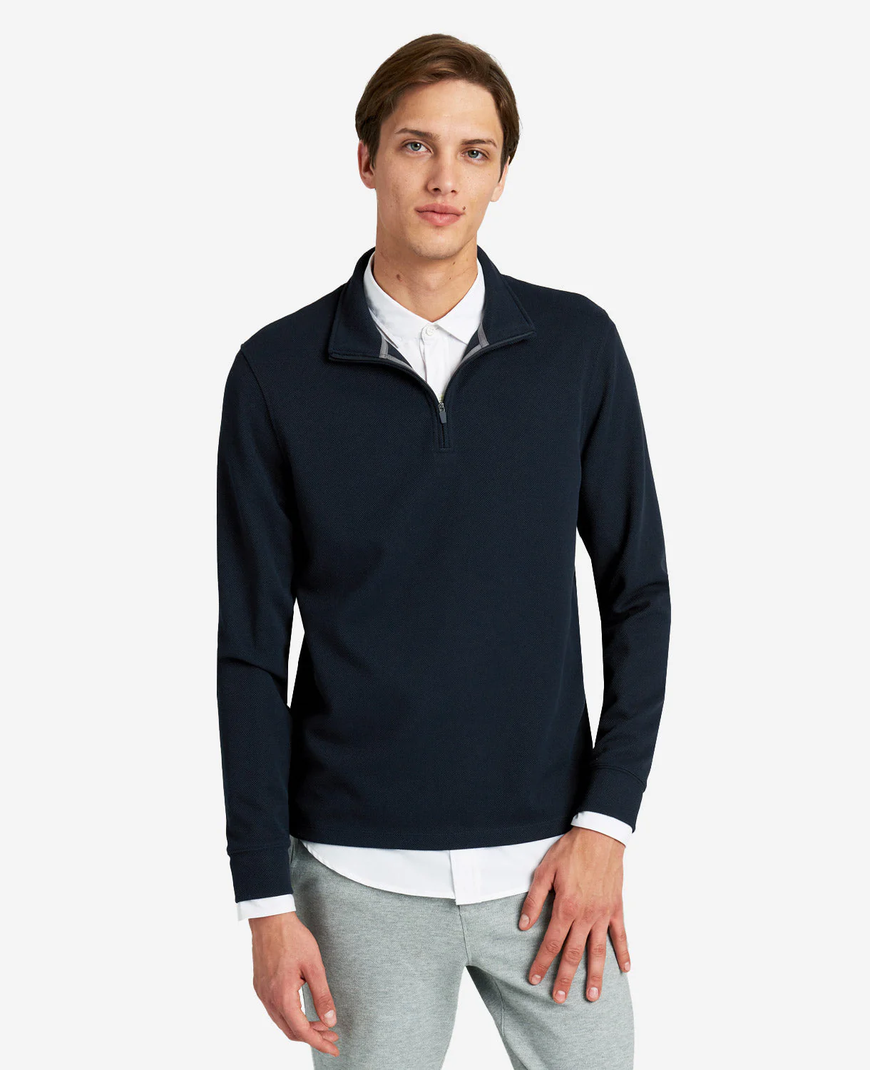 Kenneth Cole Sport Quarter-Zip Knit Pullover - Image 4