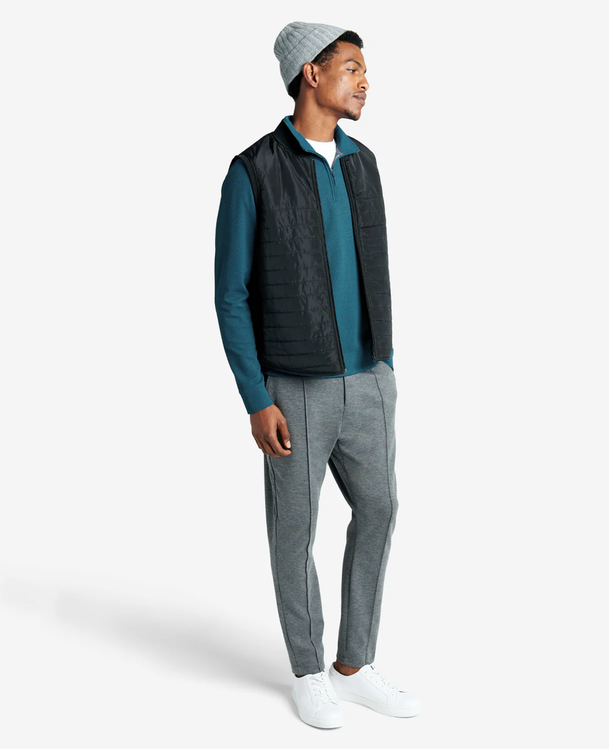 Kenneth Cole Sport Quarter-Zip Knit Pullover - Image 2