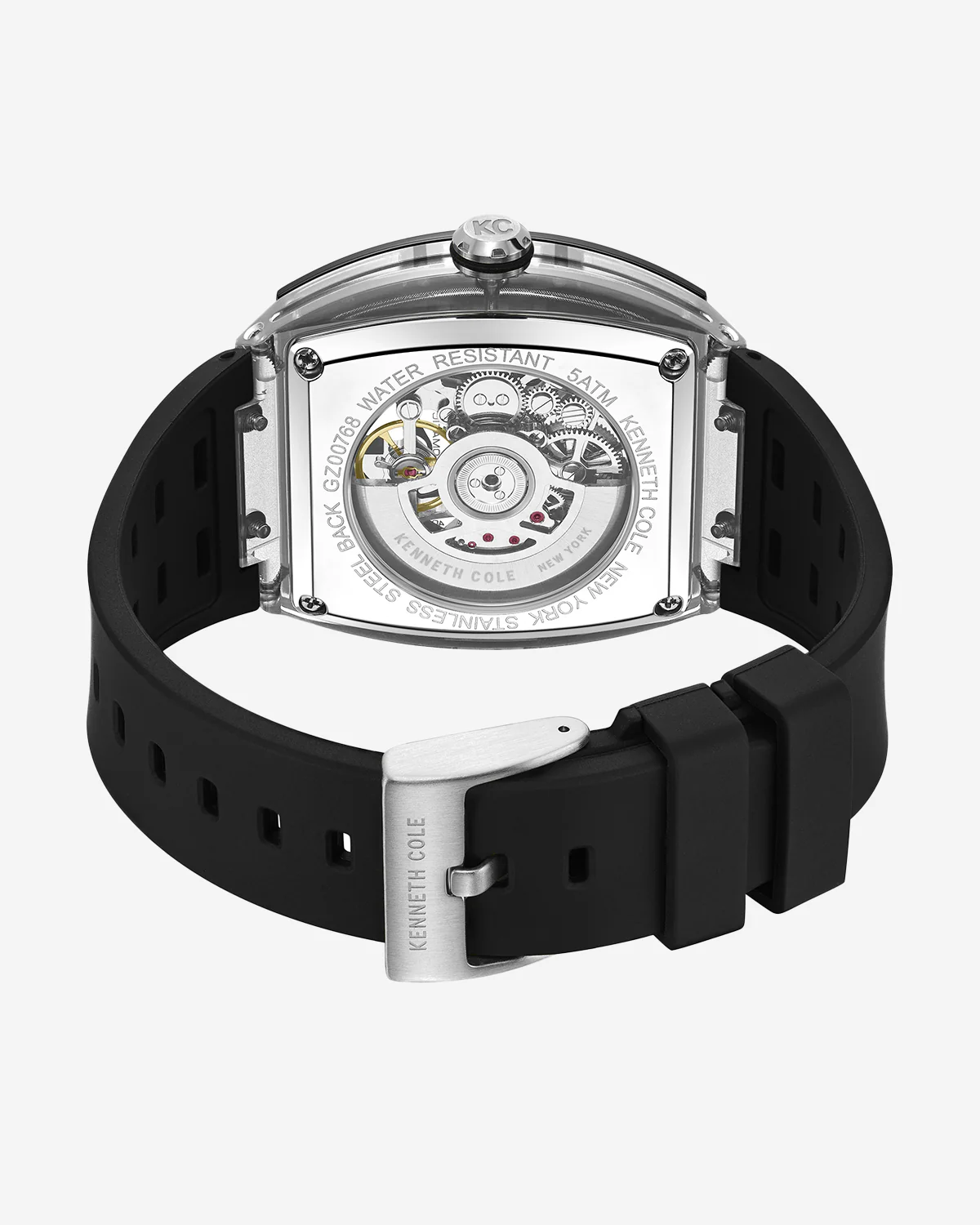 Skeleton Automatic Silicone Watch - Image 3