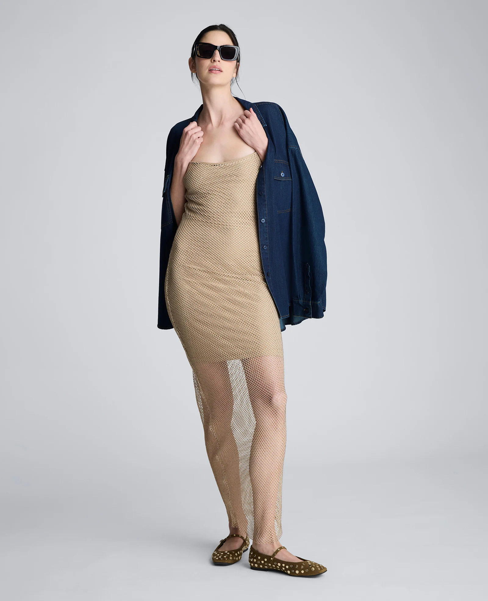 Metallic Slip Maxi Dress - Image 5