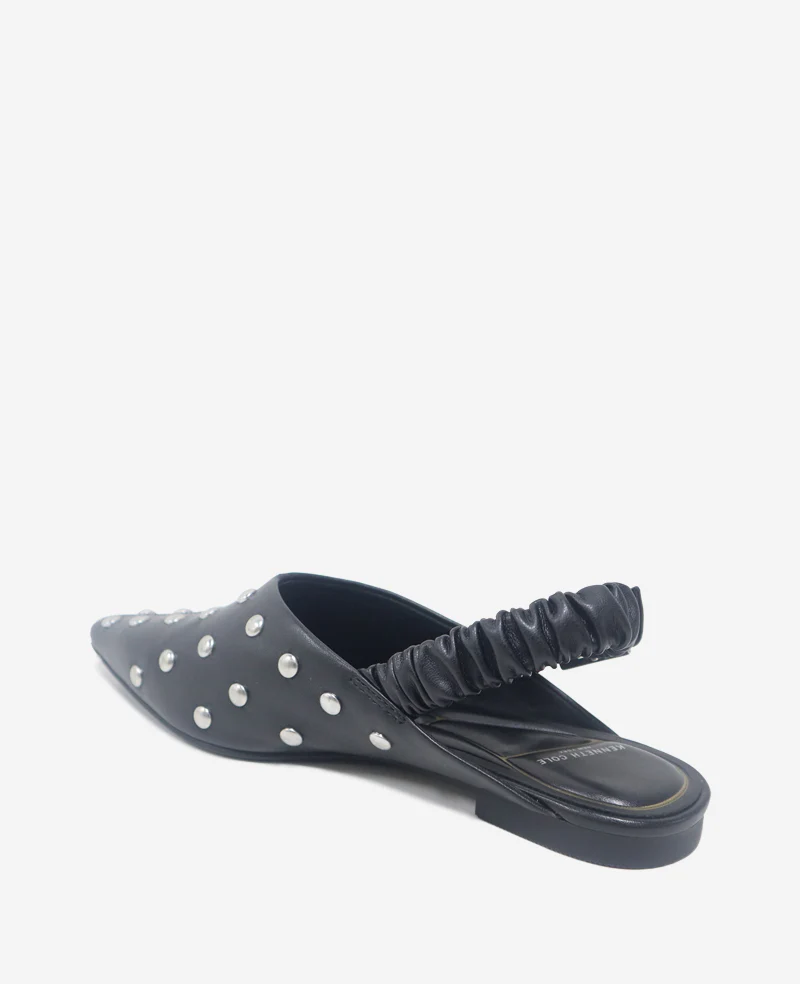 Nicola Studded Leather Slingback Sandal - Image 2