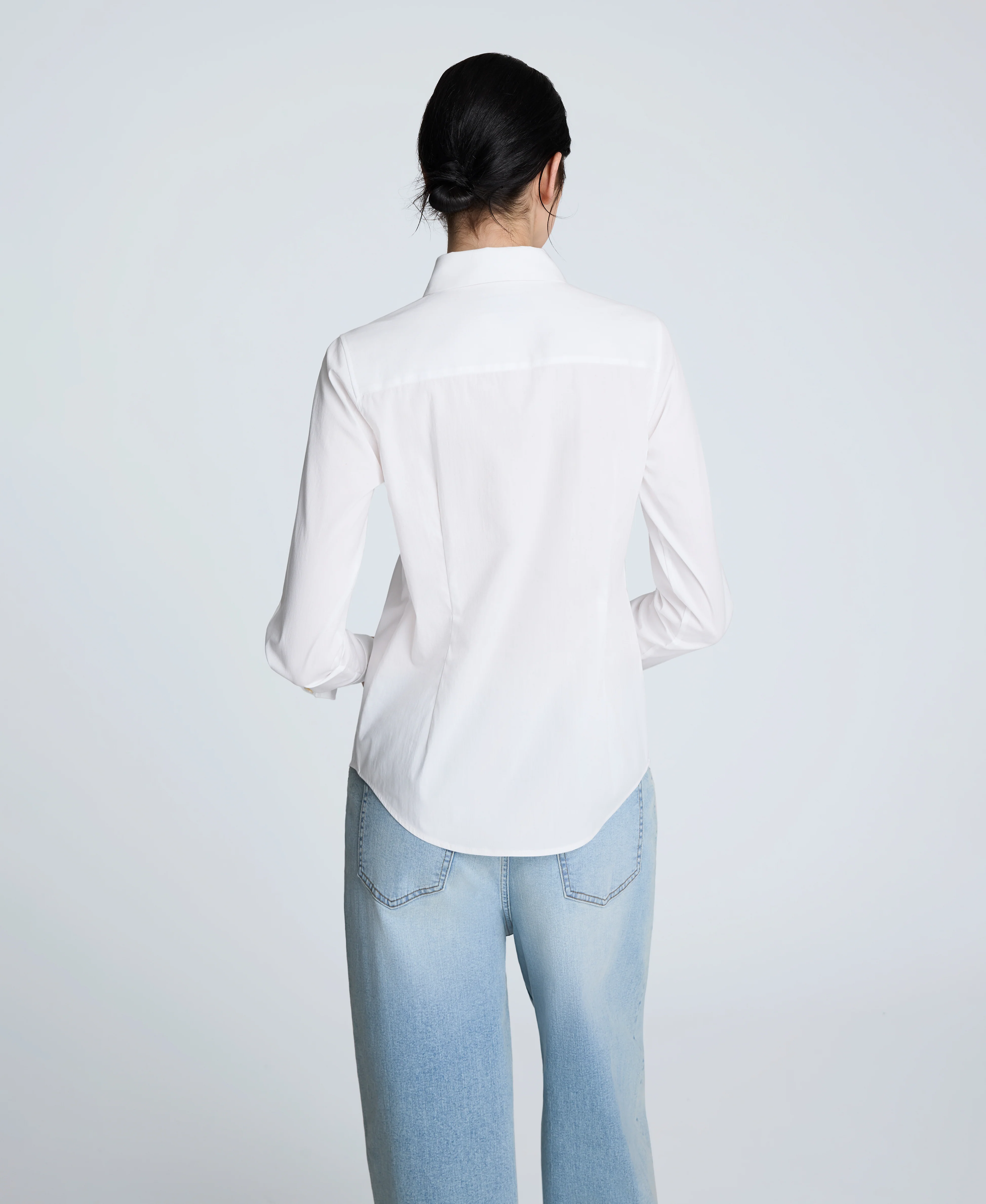 Poplin Button Front Shirt - Image 2