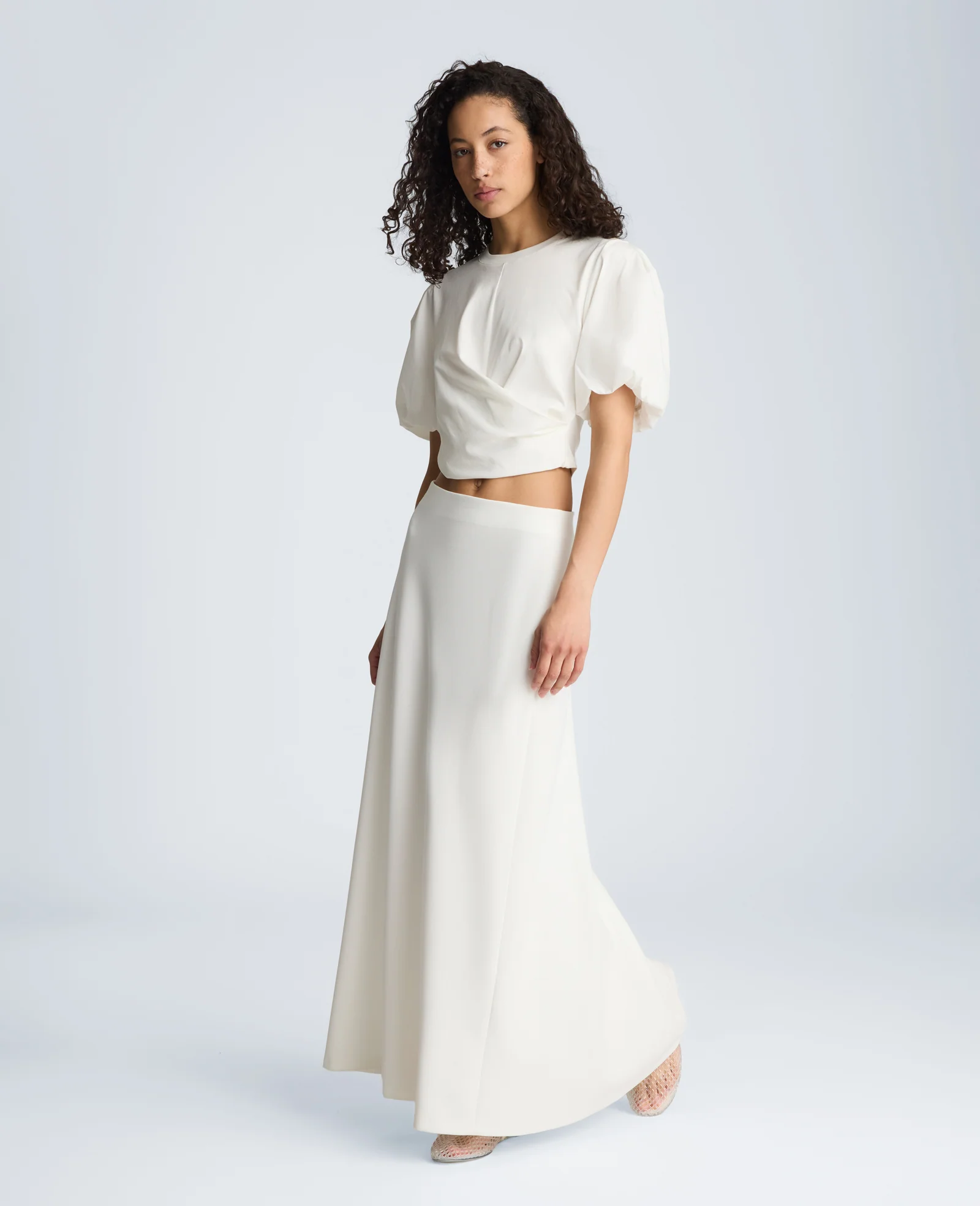 Puff Sleeve Wrap Tee - Image 4