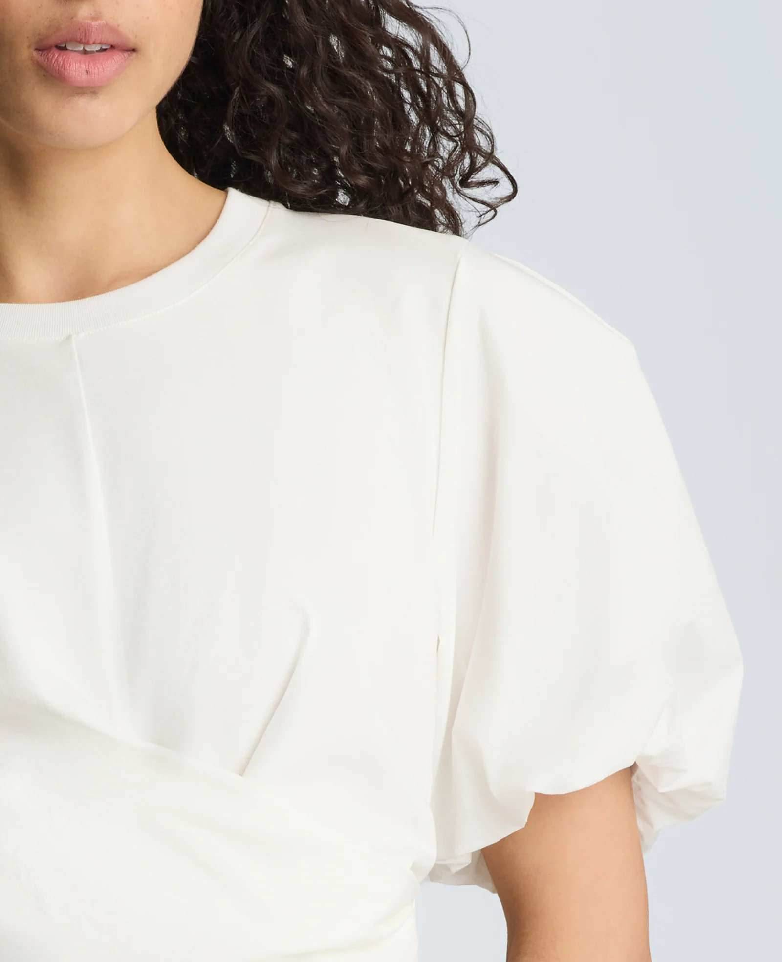 Puff Sleeve Wrap Tee - Image 5