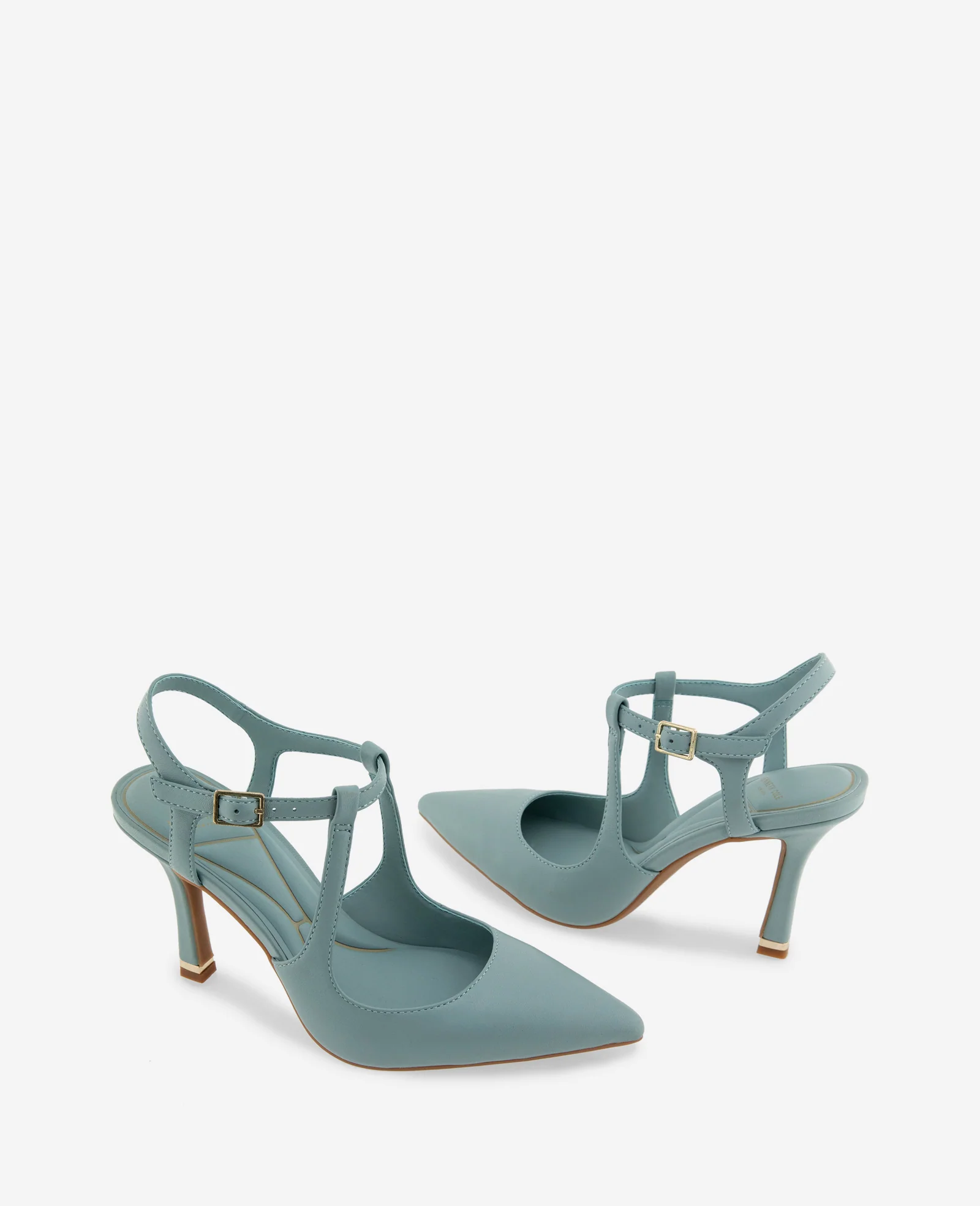 Romi Leather Ankle Slingback Heel - Image 2