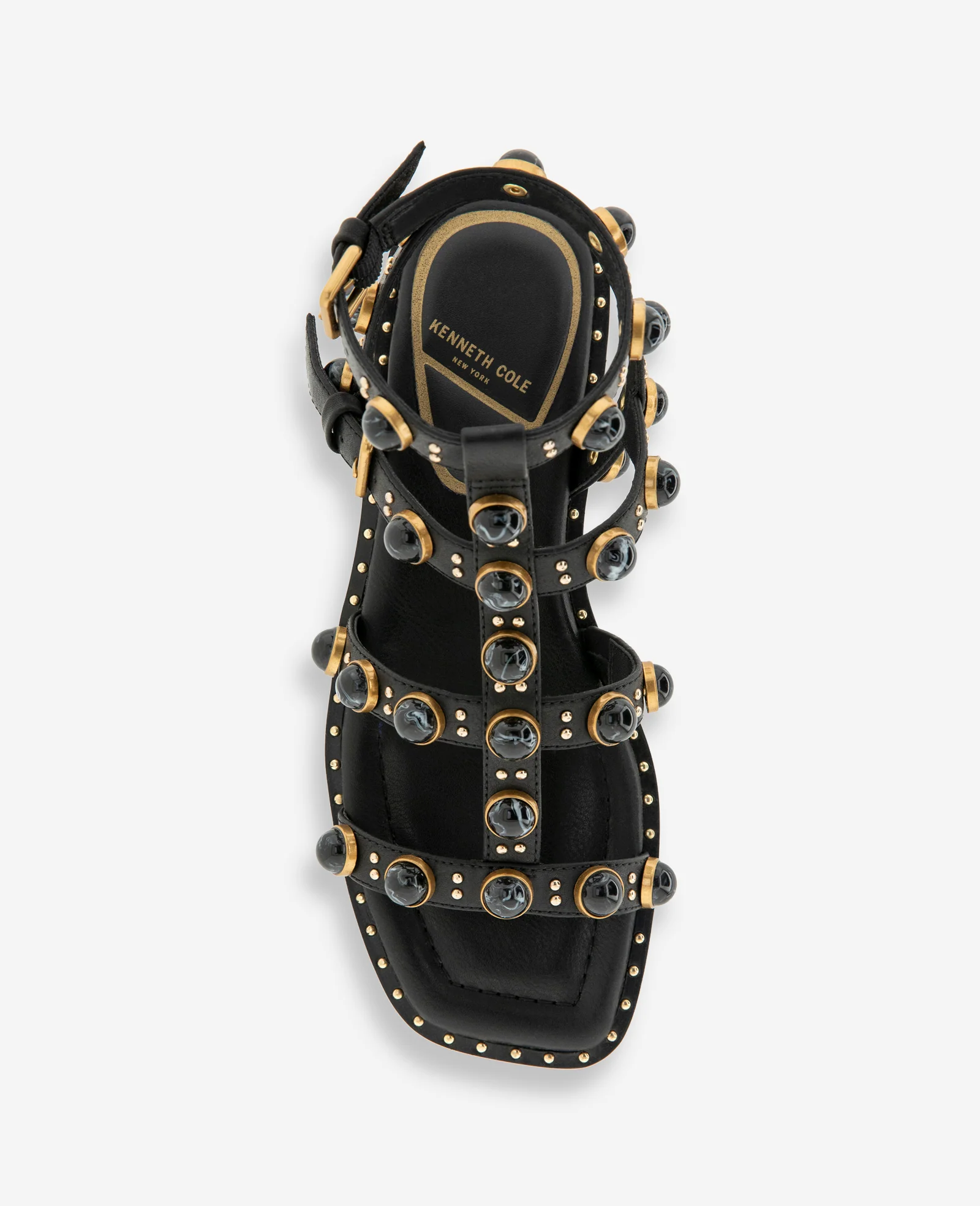 Ruby Leather Jewel Gladiator Sandal - Image 3