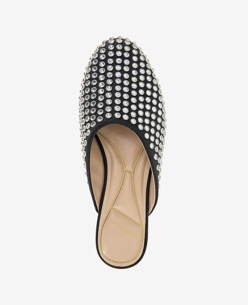 Saddie Studded Rhinestone Mule - Image 4