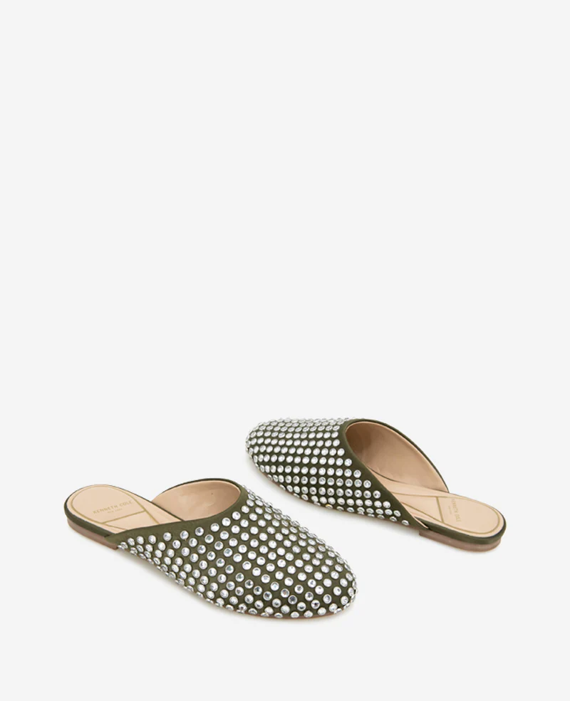 Saddie Studded Rhinestone Mule - Image 2