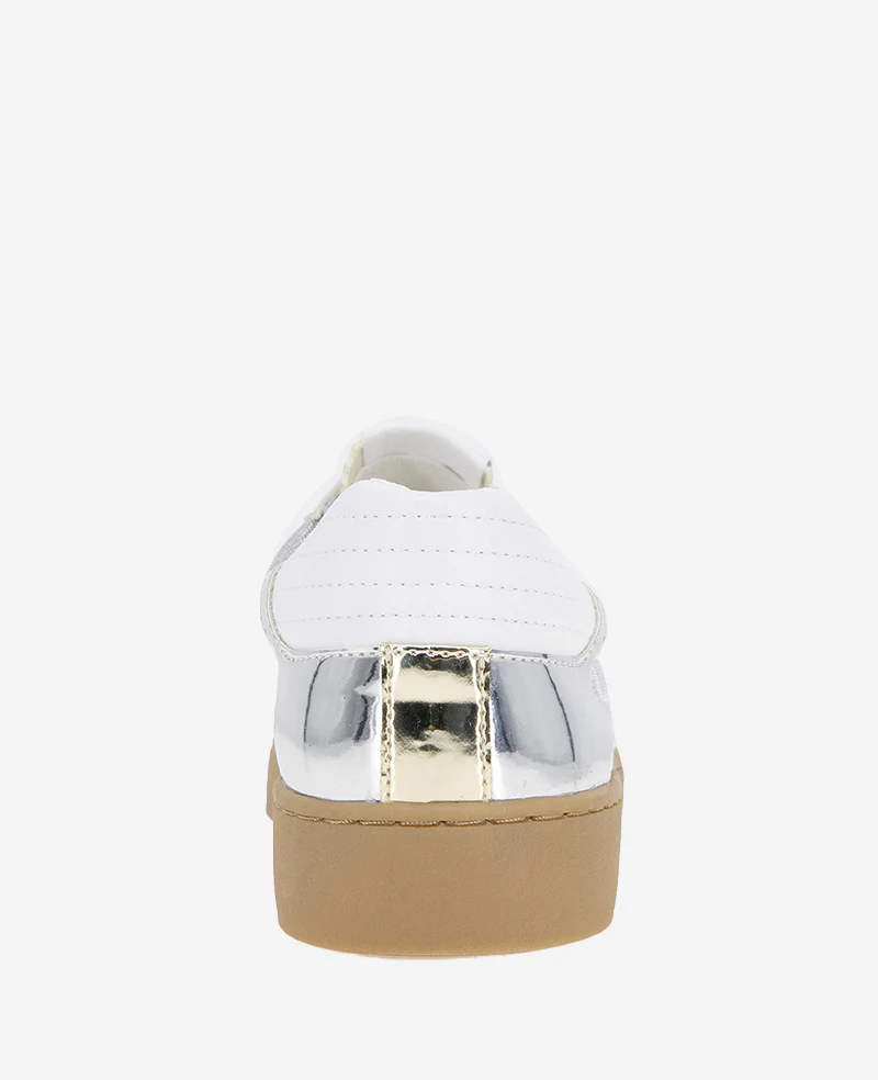 Sam Metallic Leather Mesh Sneaker - Image 3