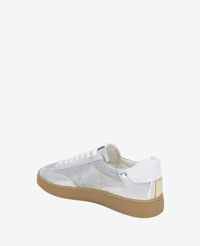 Sam Metallic Leather Mesh Sneaker - Image 4