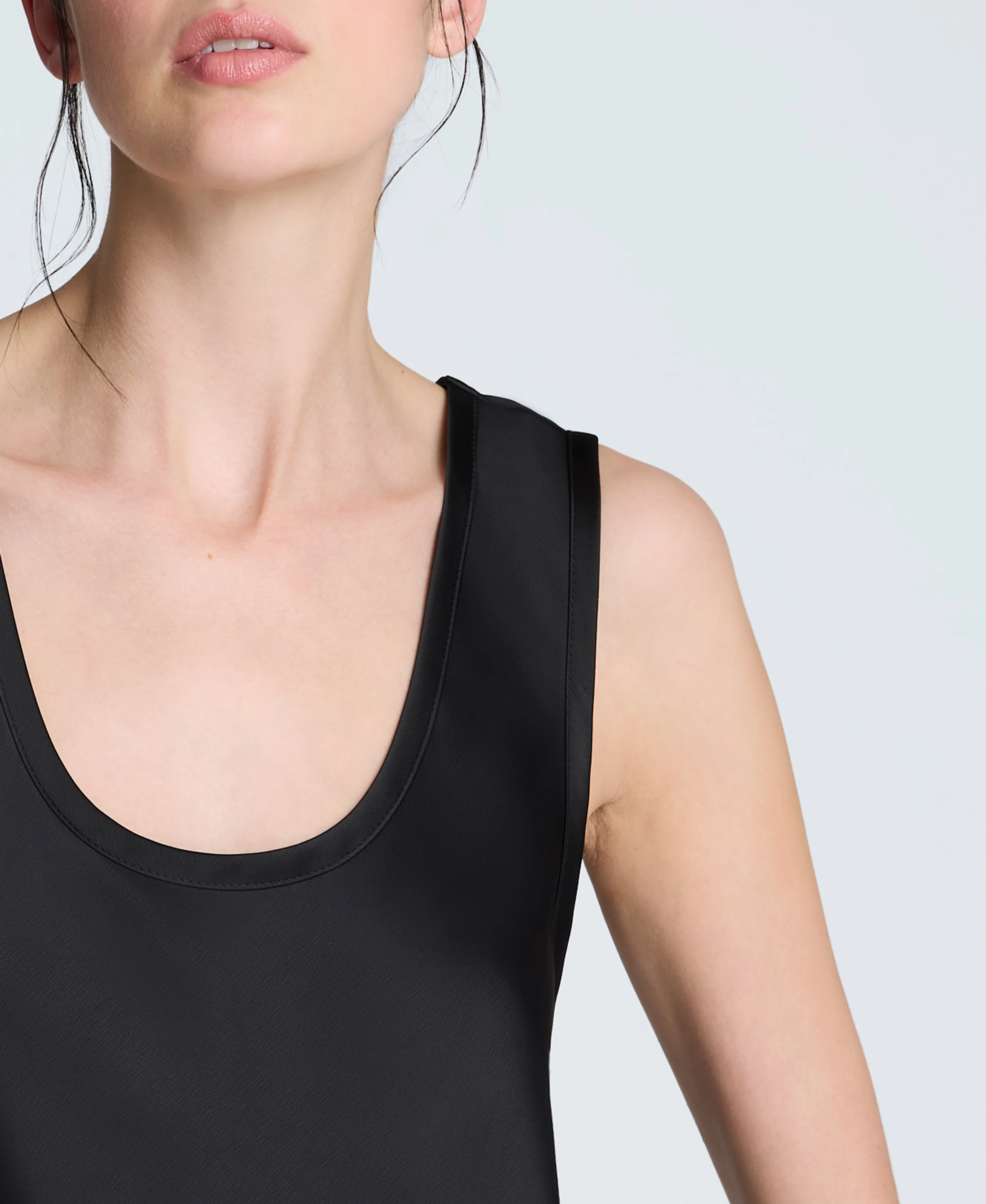 Satin Scoop Neck Tank - Image 5