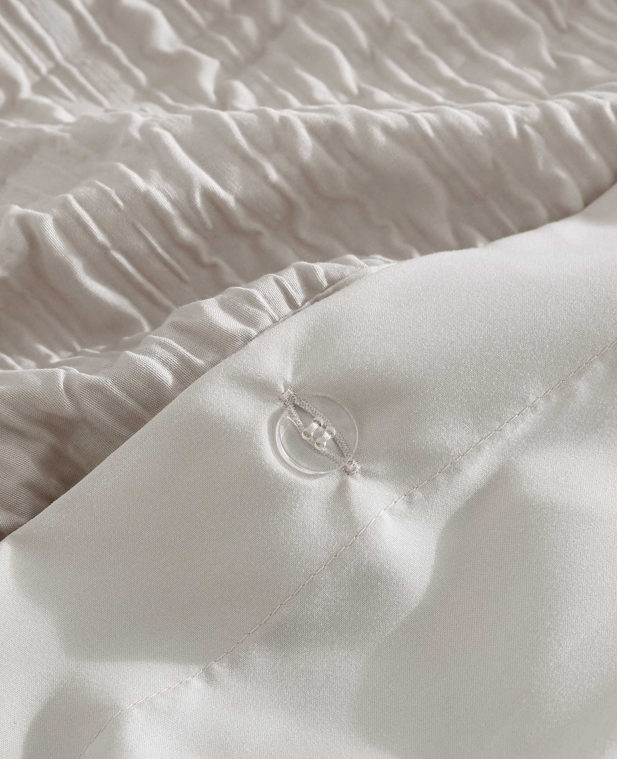 Serenity Wavy Lines Beige Duvet Cover Set - Image 10