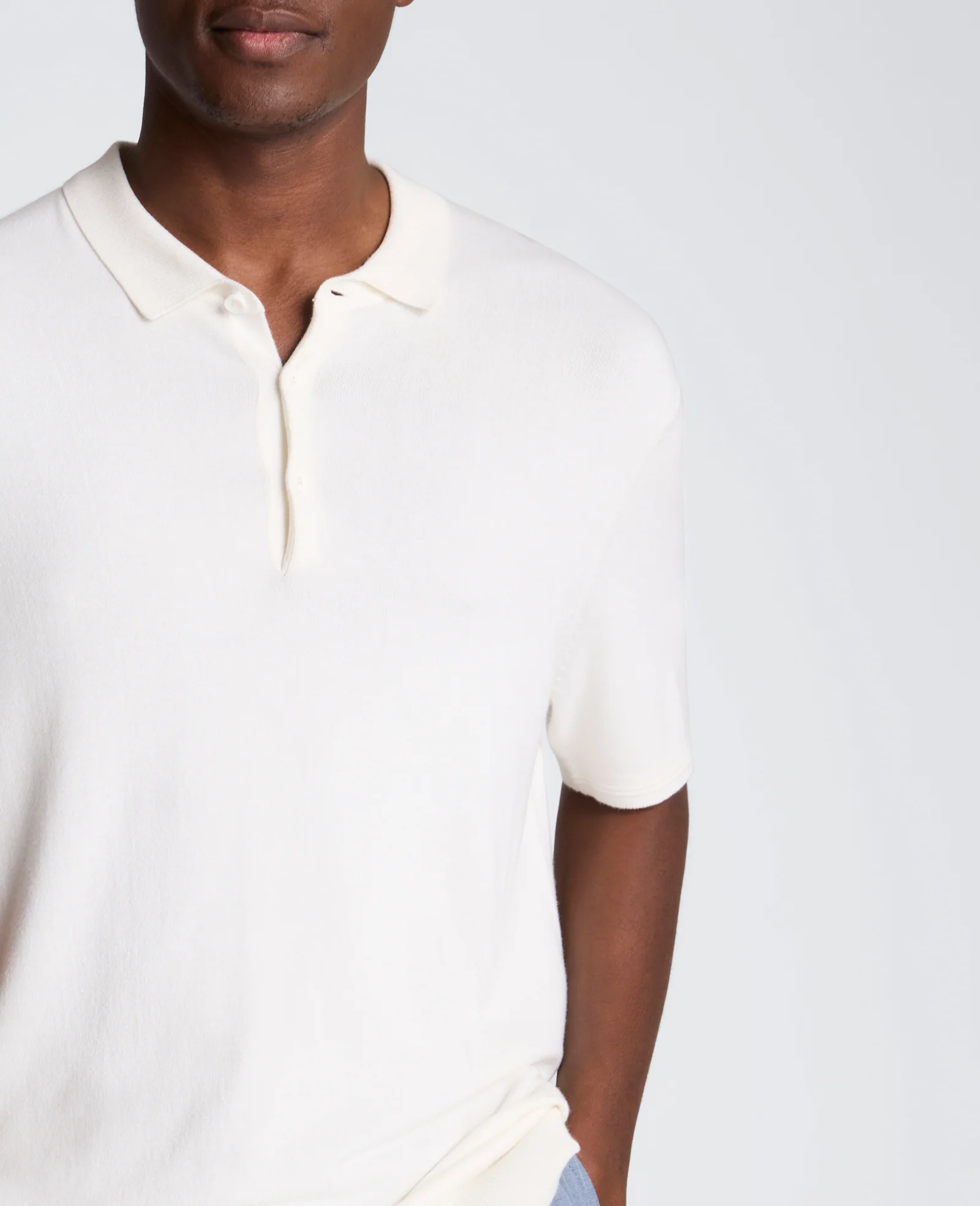 Short Sleeve Polo Sweater - Image 4