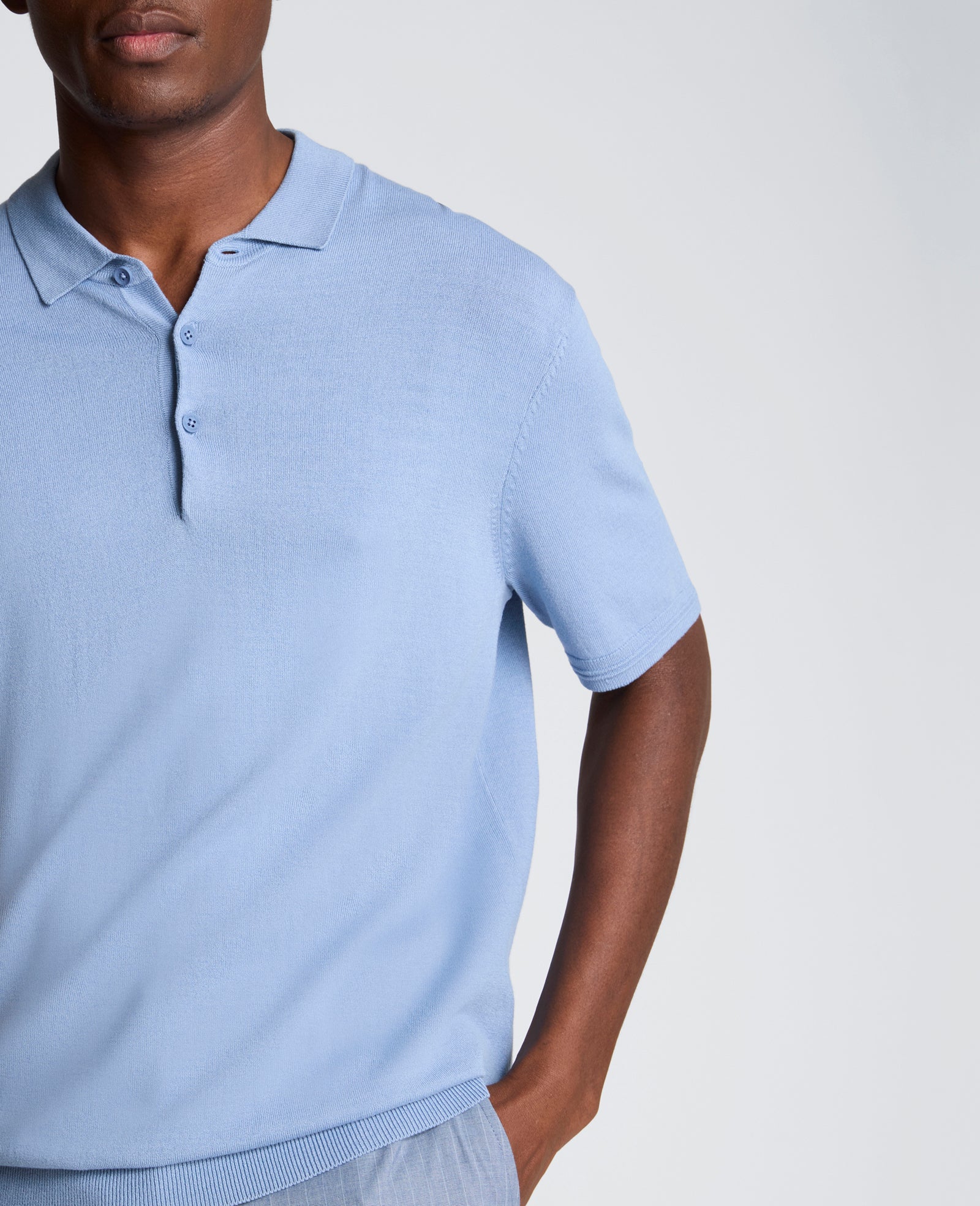 Short Sleeve Polo Sweater - Image 4