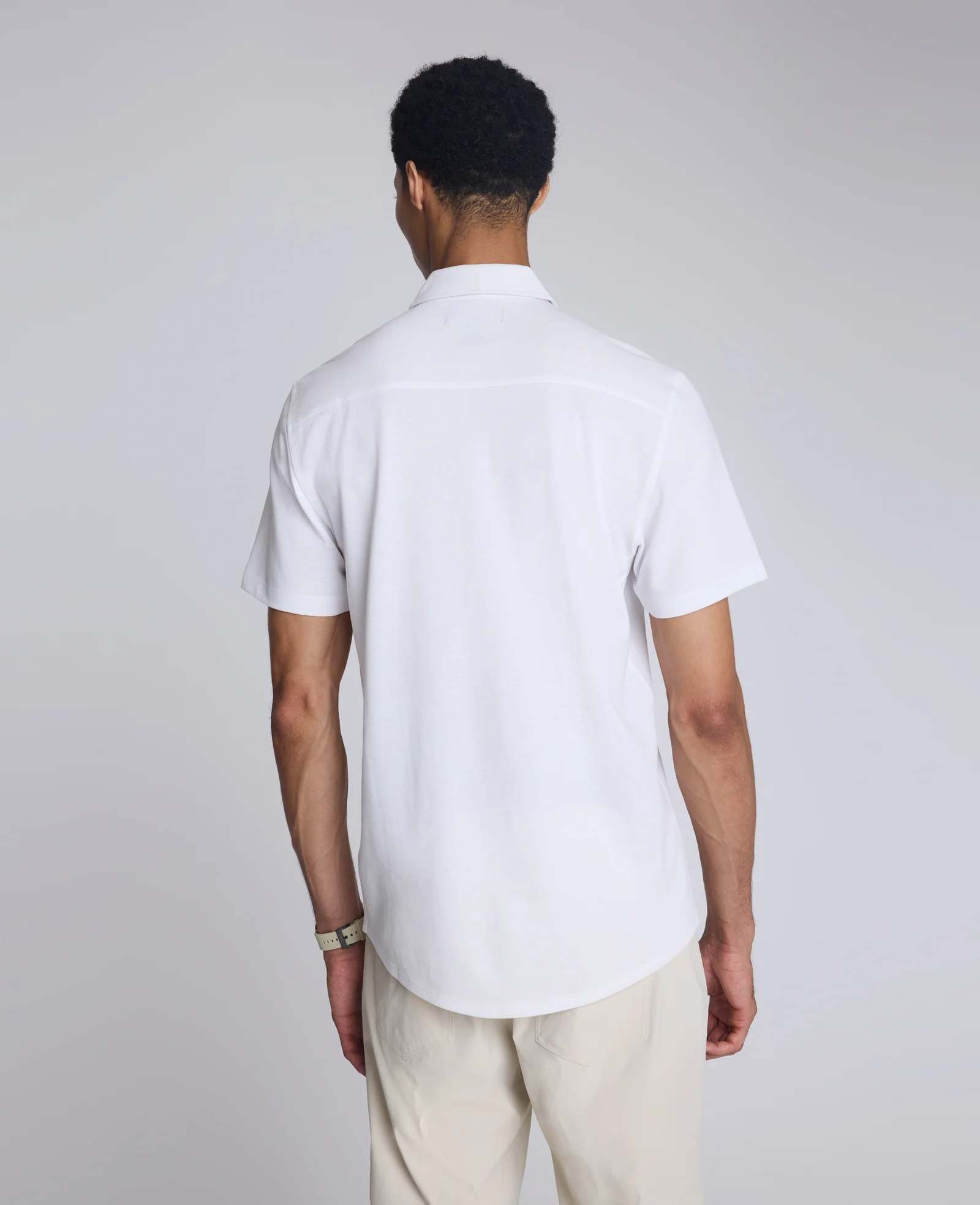 Short Sleeve Sportshirt with Chest Pocket - Image 2