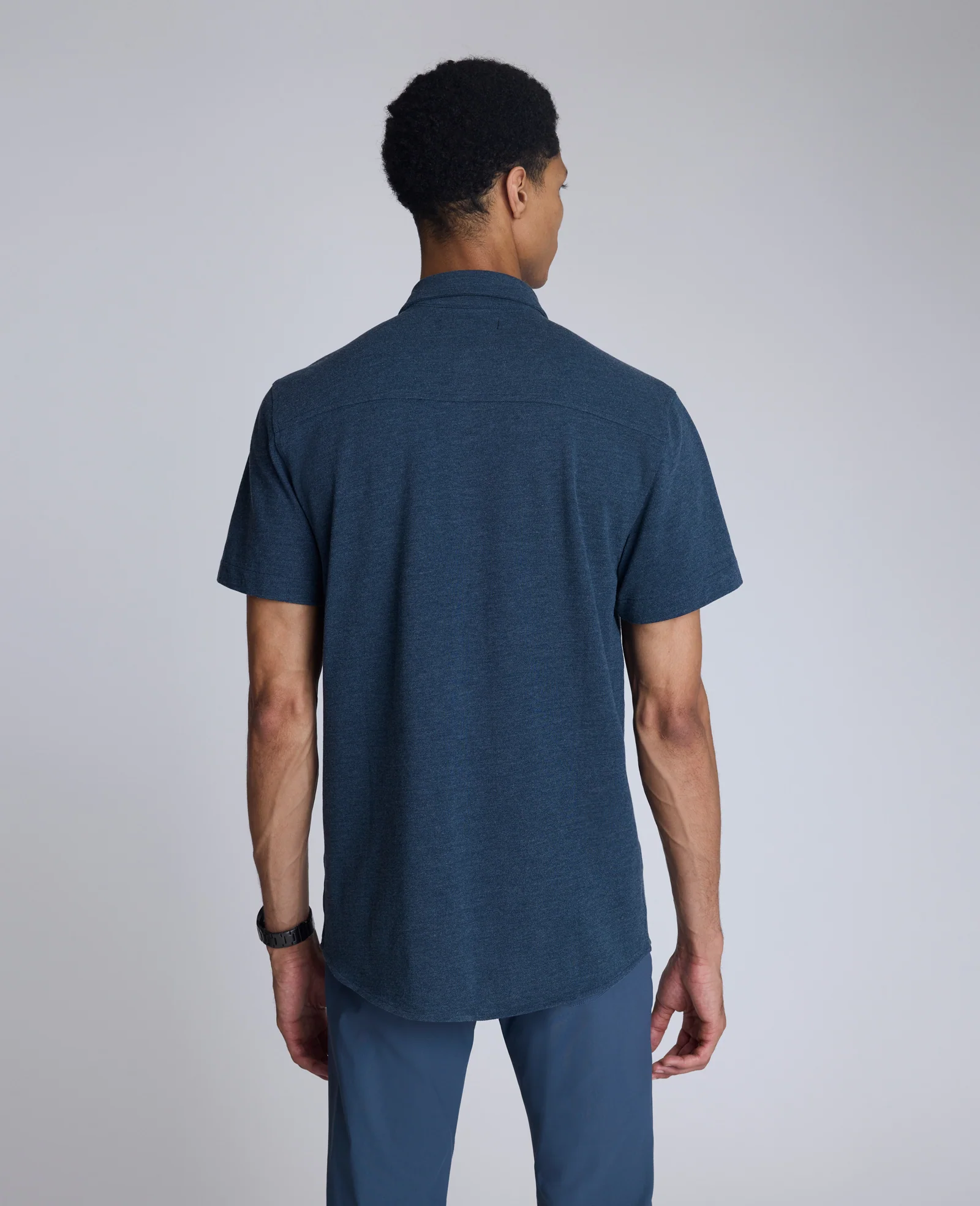 Short Sleeve Sportshirt with Chest Pocket - Image 2