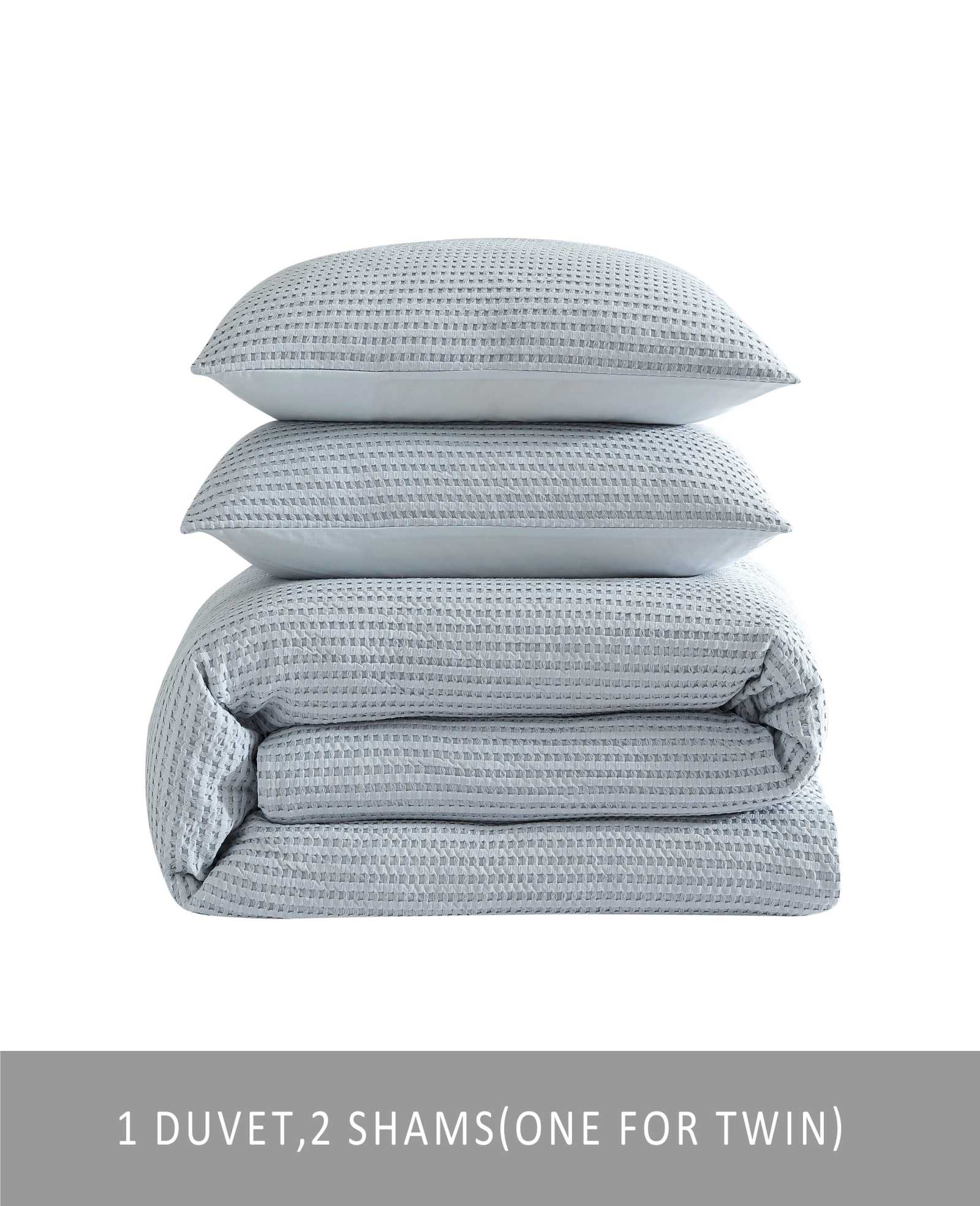 Solid Waffle Comforter Set - Image 3