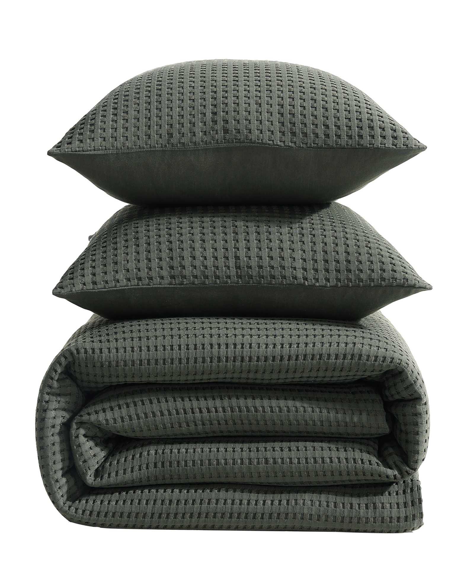 Solid Waffle Comforter Set - Image 3