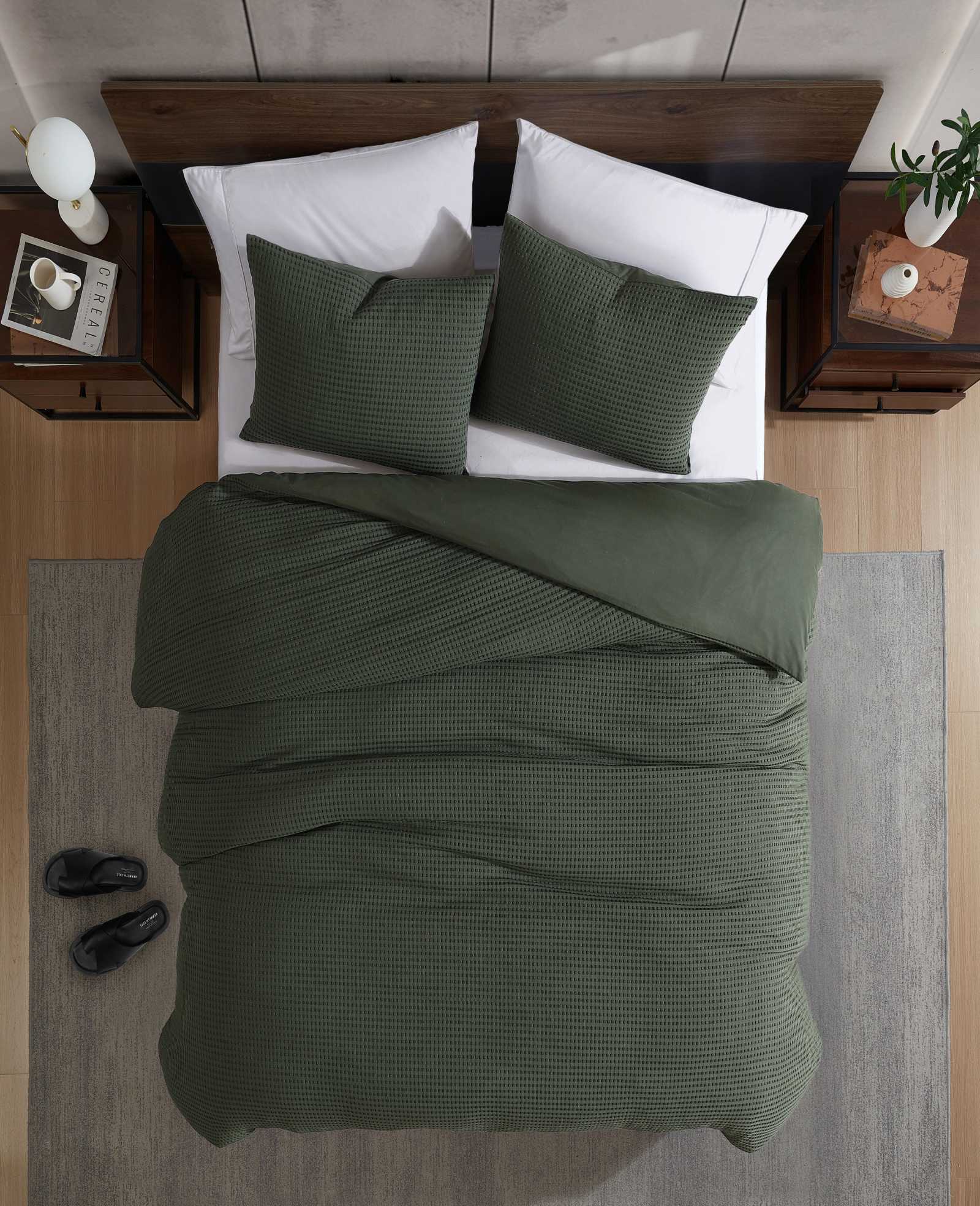 Solid Waffle Comforter Set - Image 6