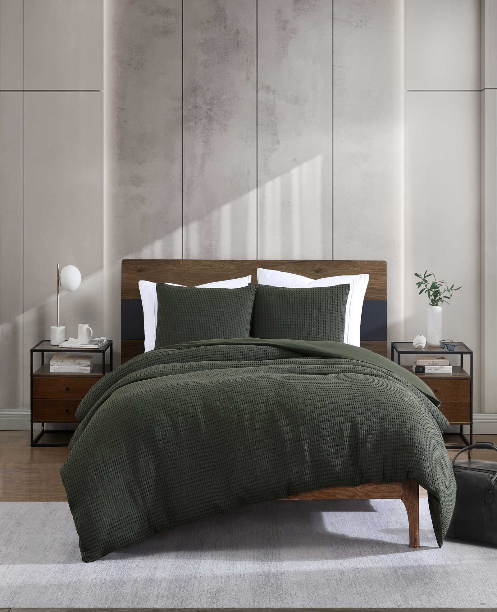 Solid Waffle Comforter Set - Image 7