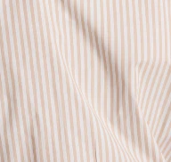 Striped Short Sleeve Cropped Button Front Shirt with Placket Shoulder Detail - Image 5