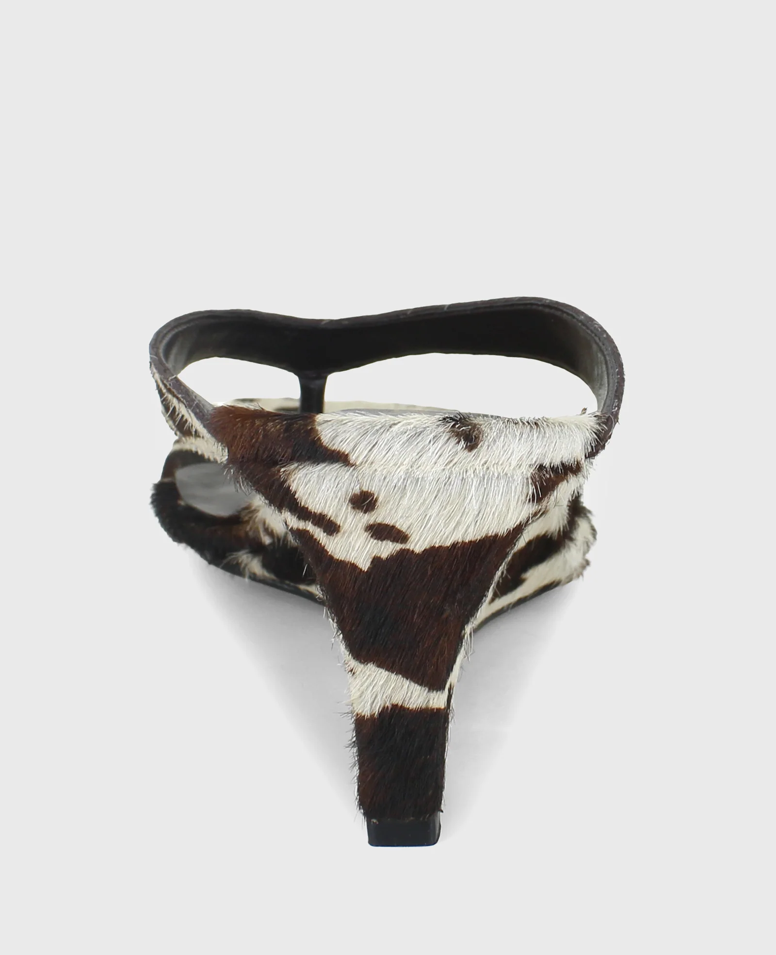 Susannah Calf Hair Thong Wedge Sandal - Image 7