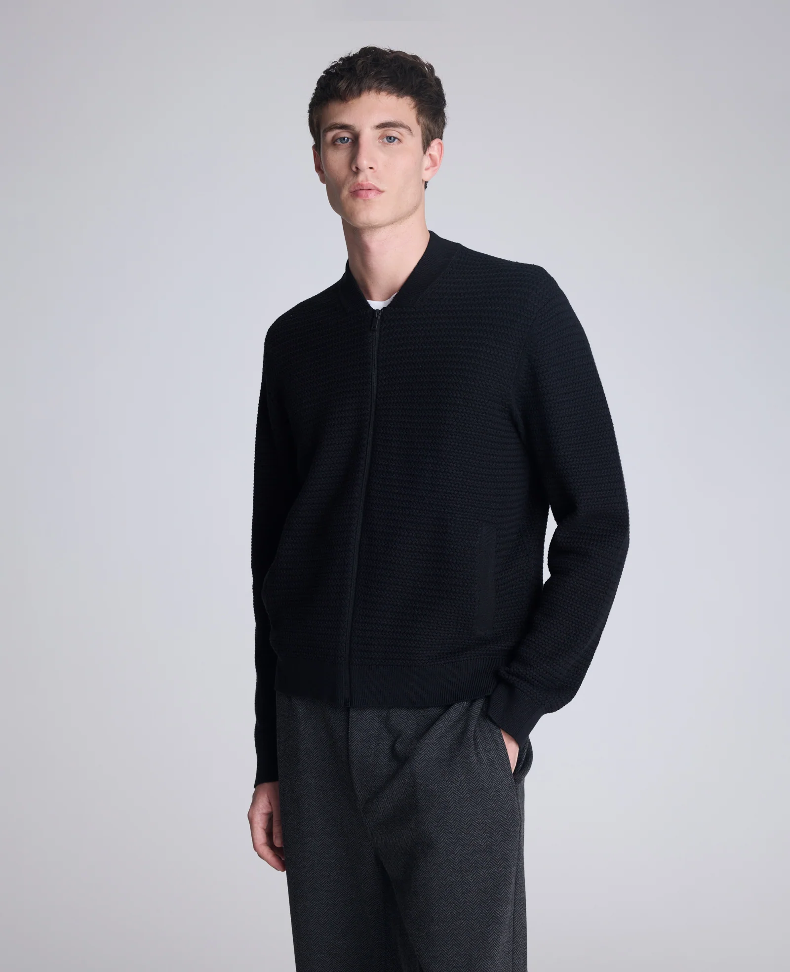 Sweater Bomber Jacket - Image 4