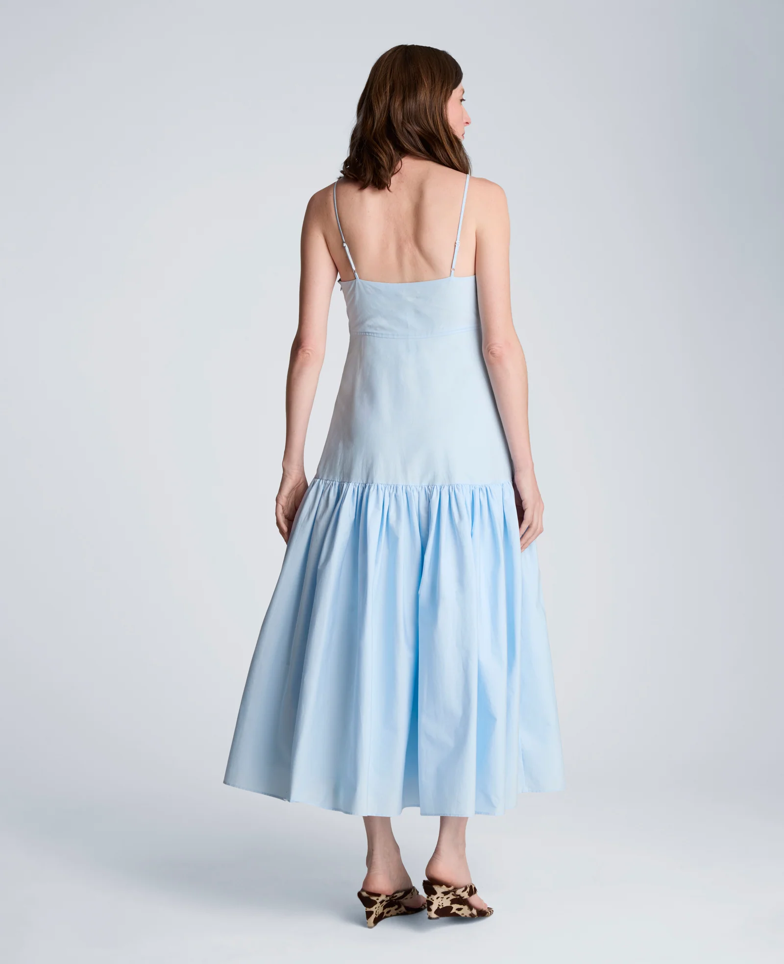 Sweetheart Bubble Flounce Midi Dress - Image 3