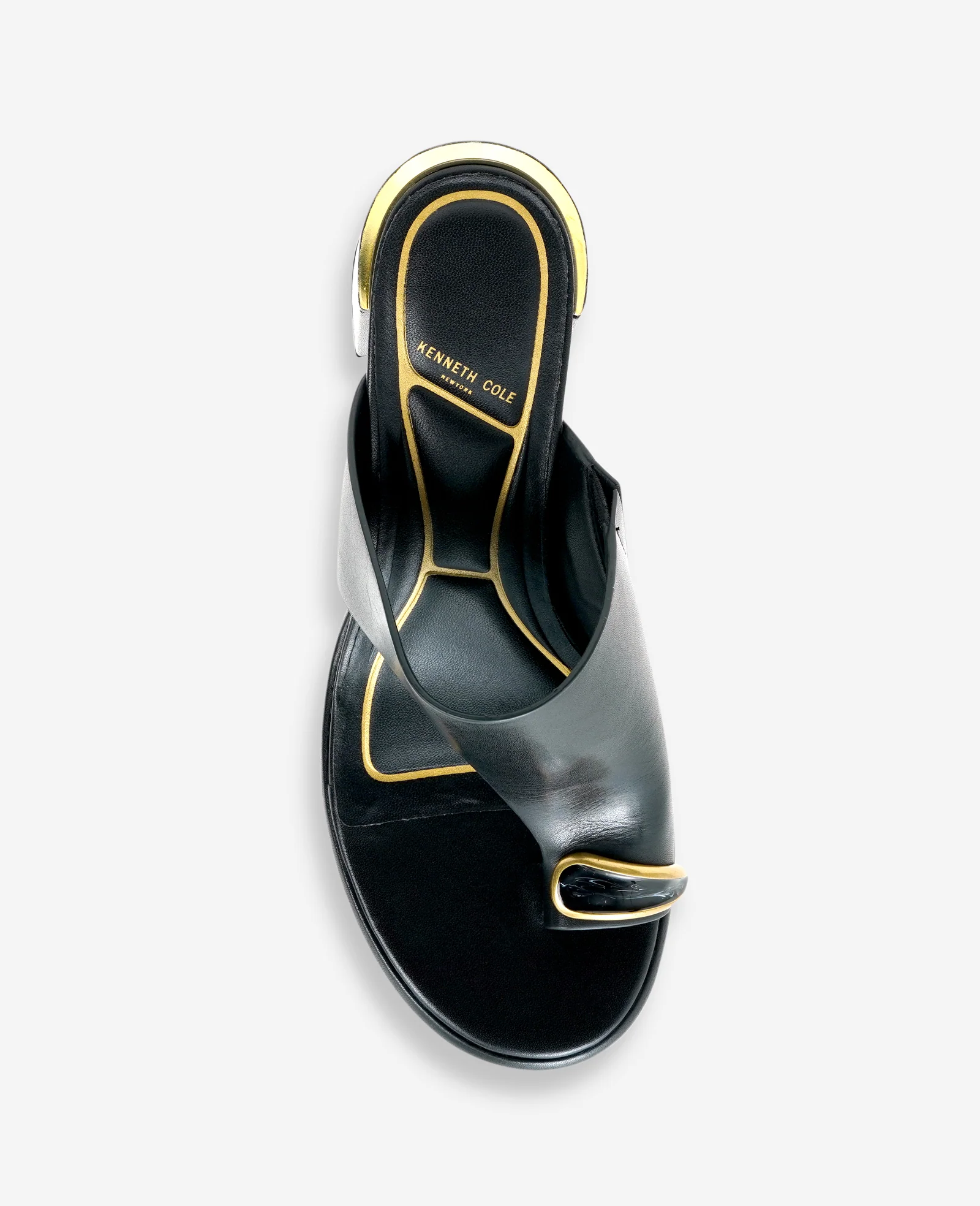 Syndika Leather Stone Toe Ring Heeled Sandal - Image 4