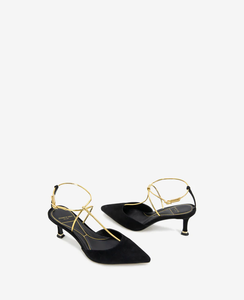 Umi T-Strap Suede Heel - Image 2