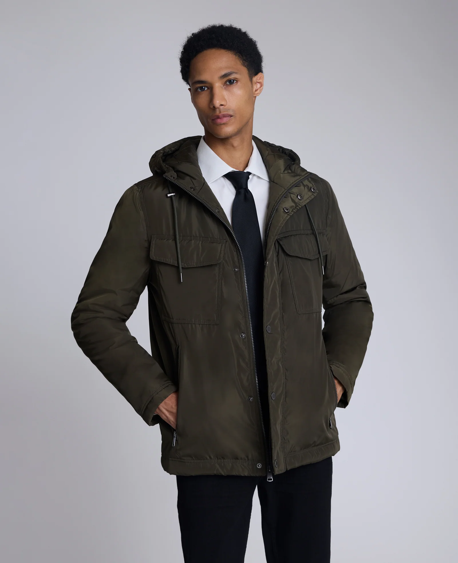 Utlilty Rain Hooded Jacket