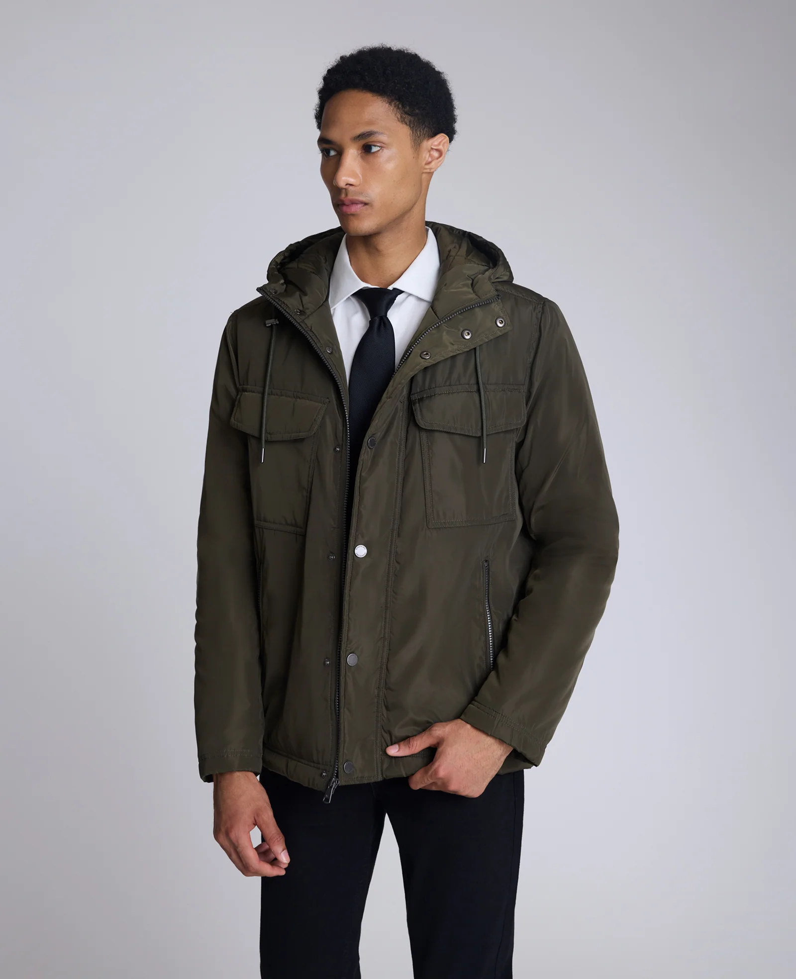 Utlilty Rain Hooded Jacket - Image 4
