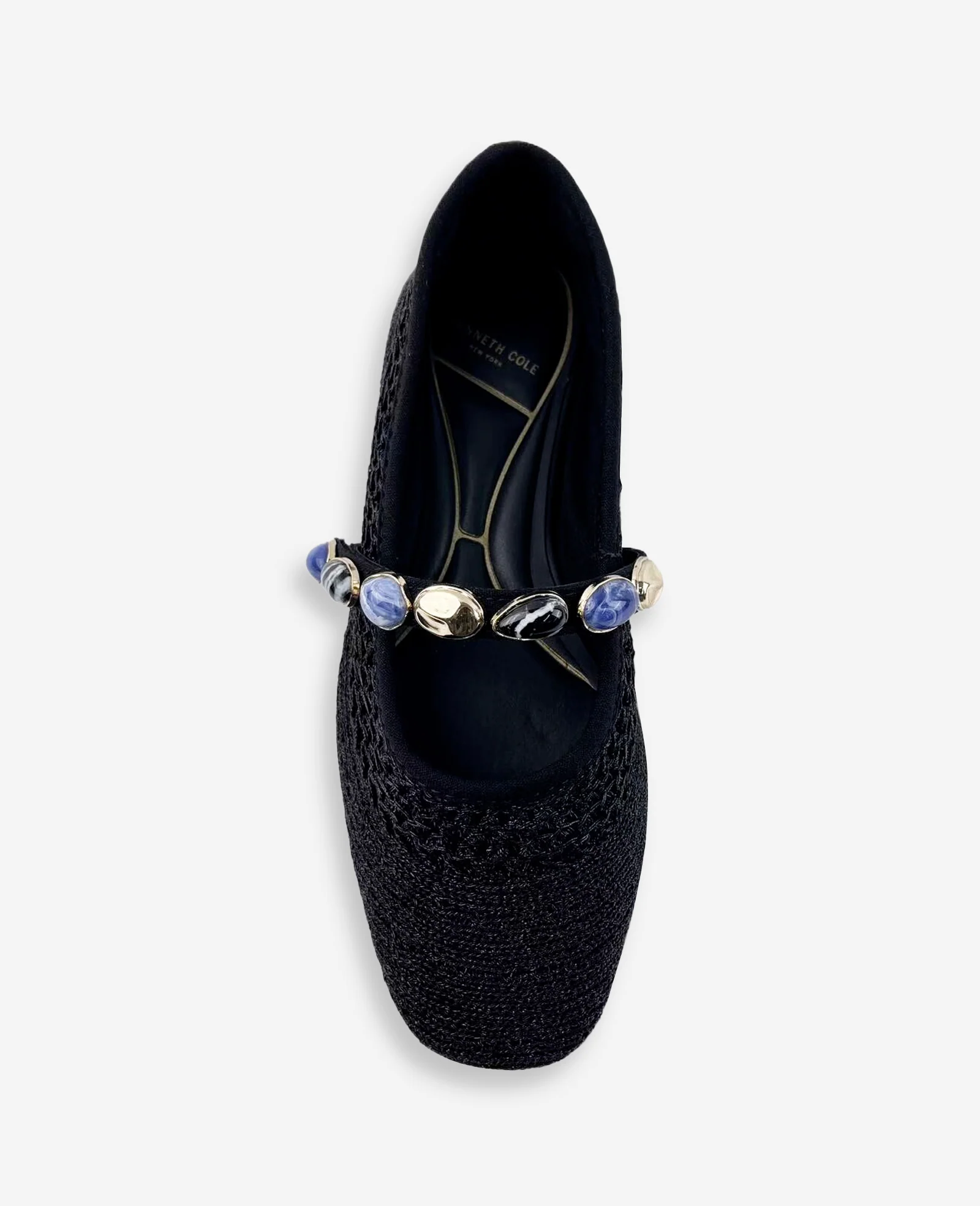 Zeta Woven Knit Stone Embellished Ballet Flat - Image 3